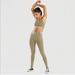 Gymshark flex leggings in khaki